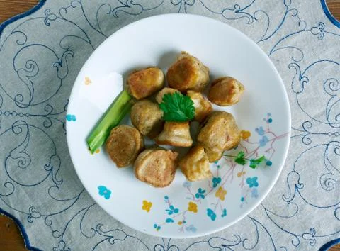 Fish fritter Foto stock