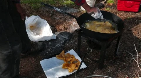 Fish fry Stock Footage 57504647