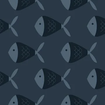 Fish geometric pattern Illustrazione stock