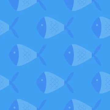 Fish geometric pattern Illustrazione stock