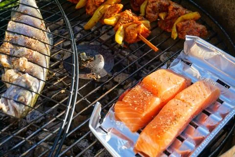 Fish Grill Stock Photos
