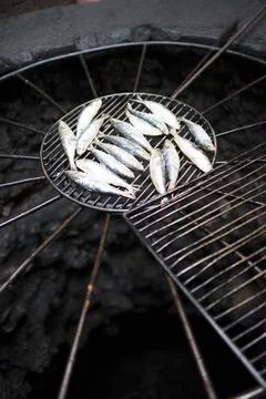 Fish on the grill Stock-Fotos