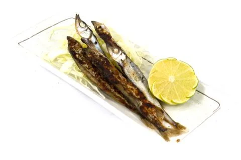 Fish grilled Stock Photos