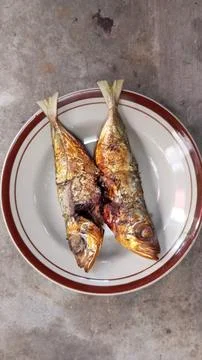 Fish grilled Stock Photos