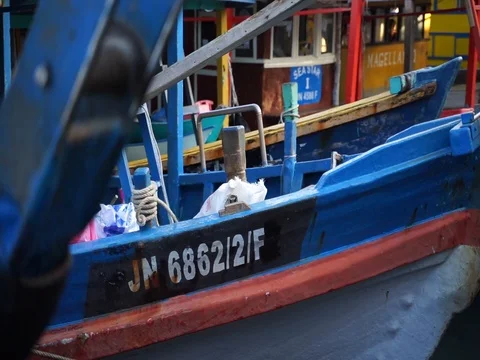 Fish harbor Video stock 103917870