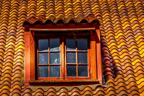 Fish Hatchery Attic Window Stock Photos