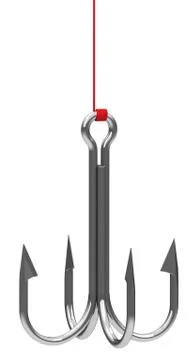 The fish hook Stock Illustration