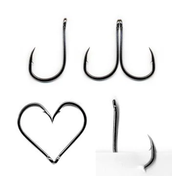 Fish Hook Set Stock Photos