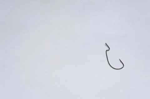 Fish hook with shiny bait Stock Photos