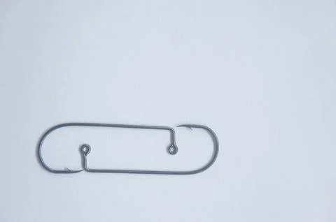 Fish hook with shiny bait Stock Photos
