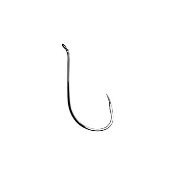 Fish Hook Silhouette Stock Illustration