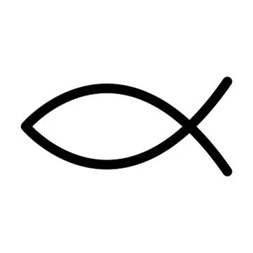 Fish icon in flat trendy style Illustrazione stock