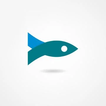 Fish icon Stock Illustration
