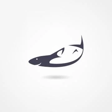 Fish icon Stock Illustration
