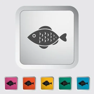 Fish icon Stock Illustration