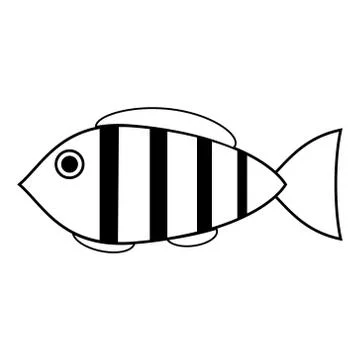 Fish icon Stock Illustration