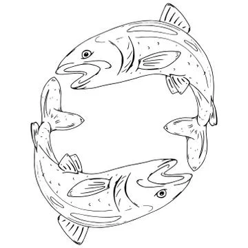 Fish icon. Stock Illustration