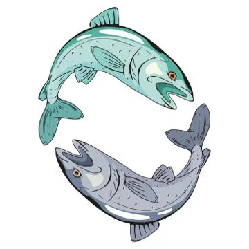 Fish icon Stock Illustration