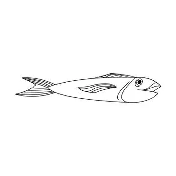 Fish icon image Stock Illustration