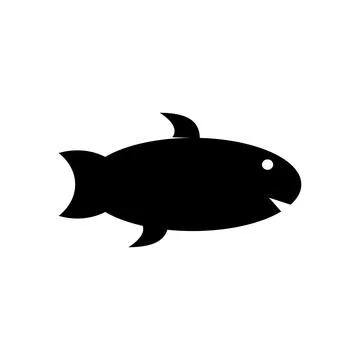 Fish icon isolated on white background. Vector illustration. Eps 10. Stock Illustration