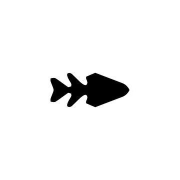 Fish icon. Simple style fish restaurant big sale poster background symbol. .. Stock Illustration