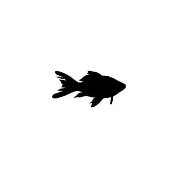 Fish icon. Simple style fish restaurant big sale poster background symbol. .. Stock Illustration