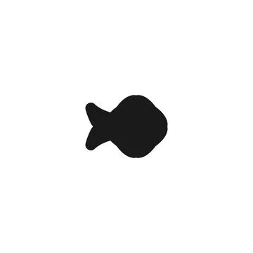 Fish icon. Simple style fish restaurant big sale poster background symbol. .. Illustrazione stock