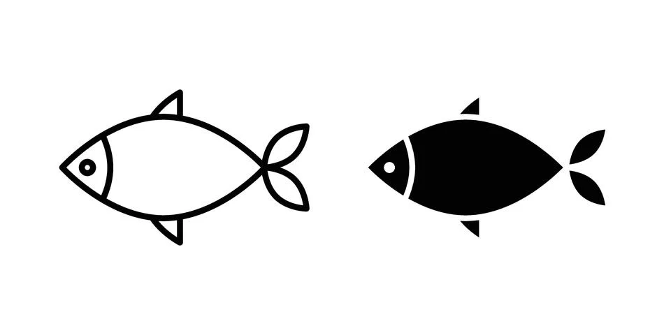 Fish icon vector design illustrations Stock Illustration