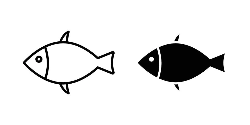 Fish icon vector design illustrations Stock Illustration