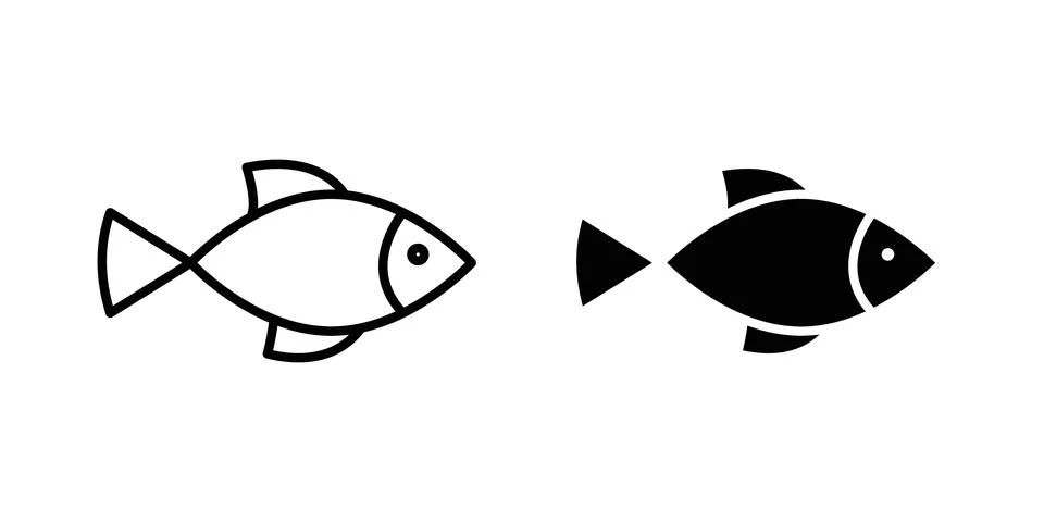 Fish icon vector editable eps10 Stock Illustration