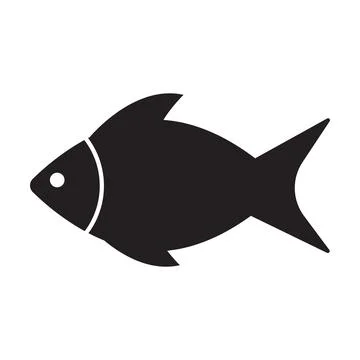 Fish icon vector for graphic design, logo, website, social media, mobile app, Stock Illustration