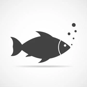 Fish icon. Vector illustration. Stock Illustration