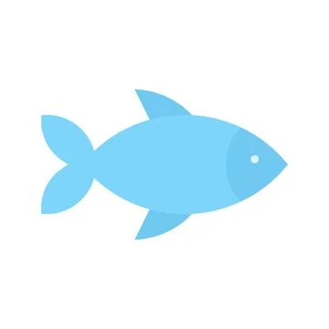 Fish icon vector image. Stock Illustration