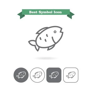 Fish icons 스톡 일러스트