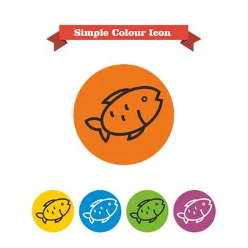 Fish icons Stock-Illustration