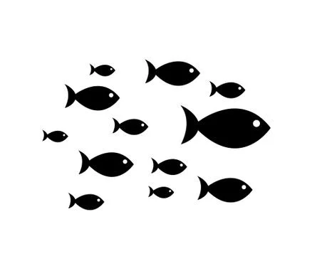 Fish Icons Stock Illustration