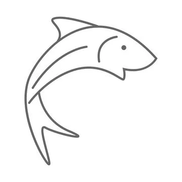 Fish image design 库存插图