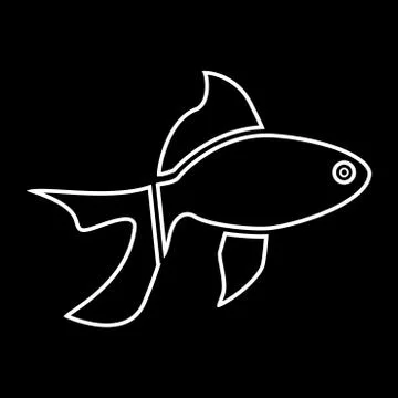 Fish it is icon . Stock Illustration