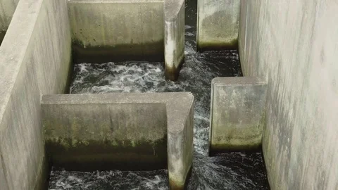 Fish ladder on the lehigh river 2 Stock Footage 72321850