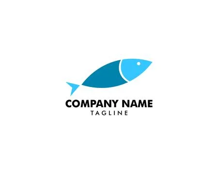 Fish Logo abstract design vector template, Seafood shop store restaurant Lo.. Stock-Illustration