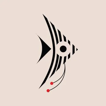 Fish Logo Design Stock Illustration