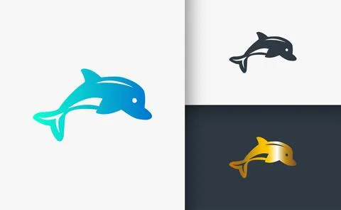 Fish logo design set template Stock Illustration