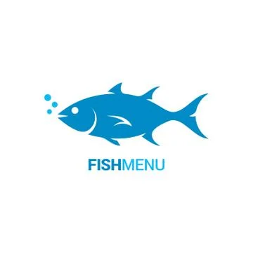 Fish logo design vector background Stock Illustration