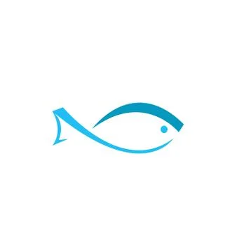 Fish logo design vector background Stock Illustration