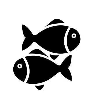 Fish logo design vector background Illustrazione stock