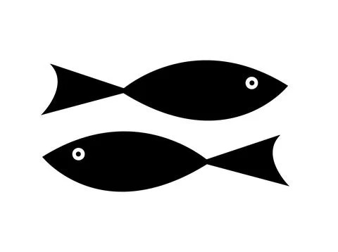 Fish logo design vector background Stock Illustration