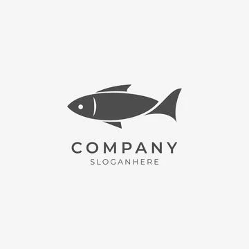 Fish logo icon element Stock Illustration
