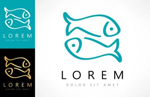 Fish logo Stock Illustration
