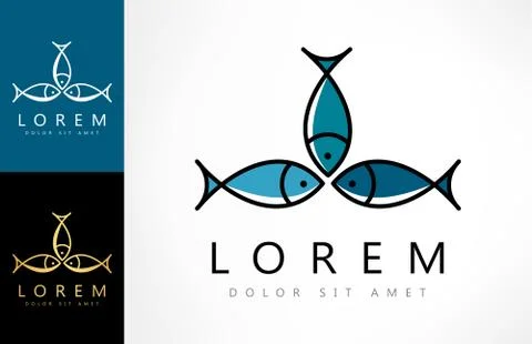 Fish logo Stock Illustration
