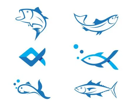 Fish Logo Template Stock Illustration